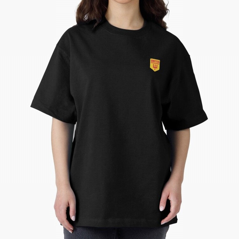 Manchester United Badge Oversized T-Shirt Cheer for Global Football Passion for FIFA World Cup 2026, Centered on Neymar, Haaland and Cristiano Ronaldo, Argentina and Brazil, Match Day Excitement, Supporter Culture, Golden Goals and Global Football