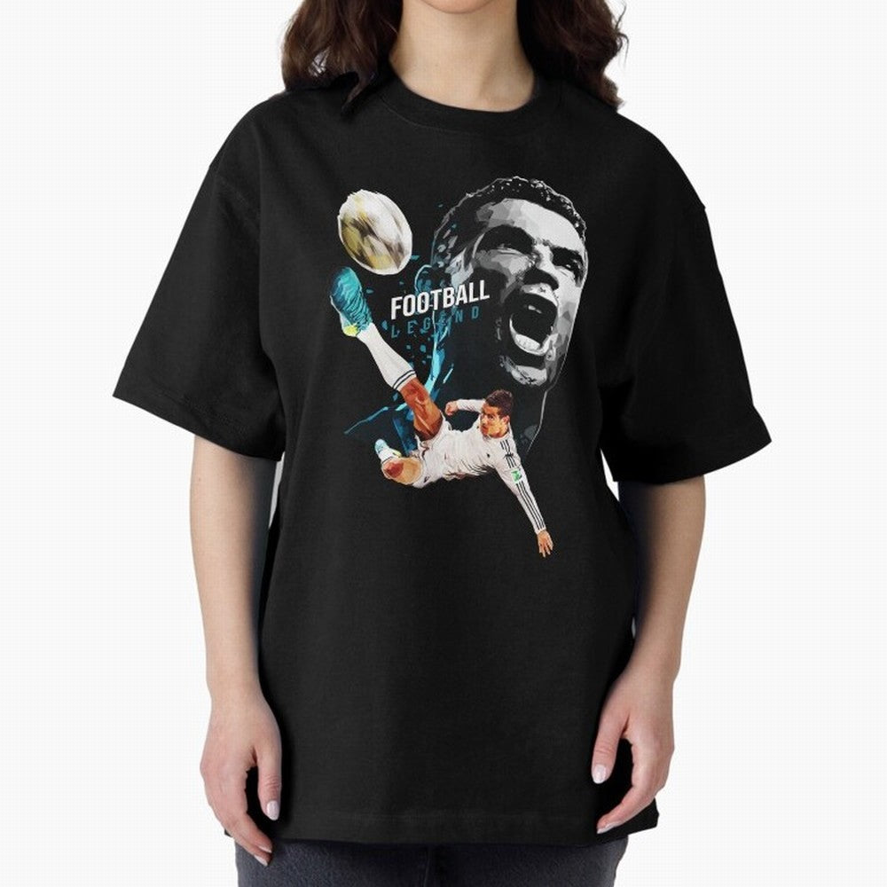 Cristiano Ronaldo Oversized T-Shirt Carry the Colors and Pride of FIFA World Cup 2026 USA Canada Mexico for Fans of Cristiano Ronaldo, Haaland and CR7 and England, France and Netherlands, Bringing Football History, Final Match Energy, Crowd Noise