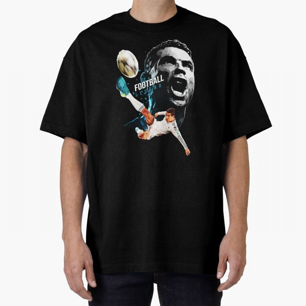 Cristiano Ronaldo Oversized T-Shirt Carry the Colors and Pride of FIFA World Cup 2026 USA Canada Mexico for Fans of Cristiano Ronaldo, Haaland and CR7 and England, France and Netherlands, Bringing Football History, Final Match Energy, Crowd Noise