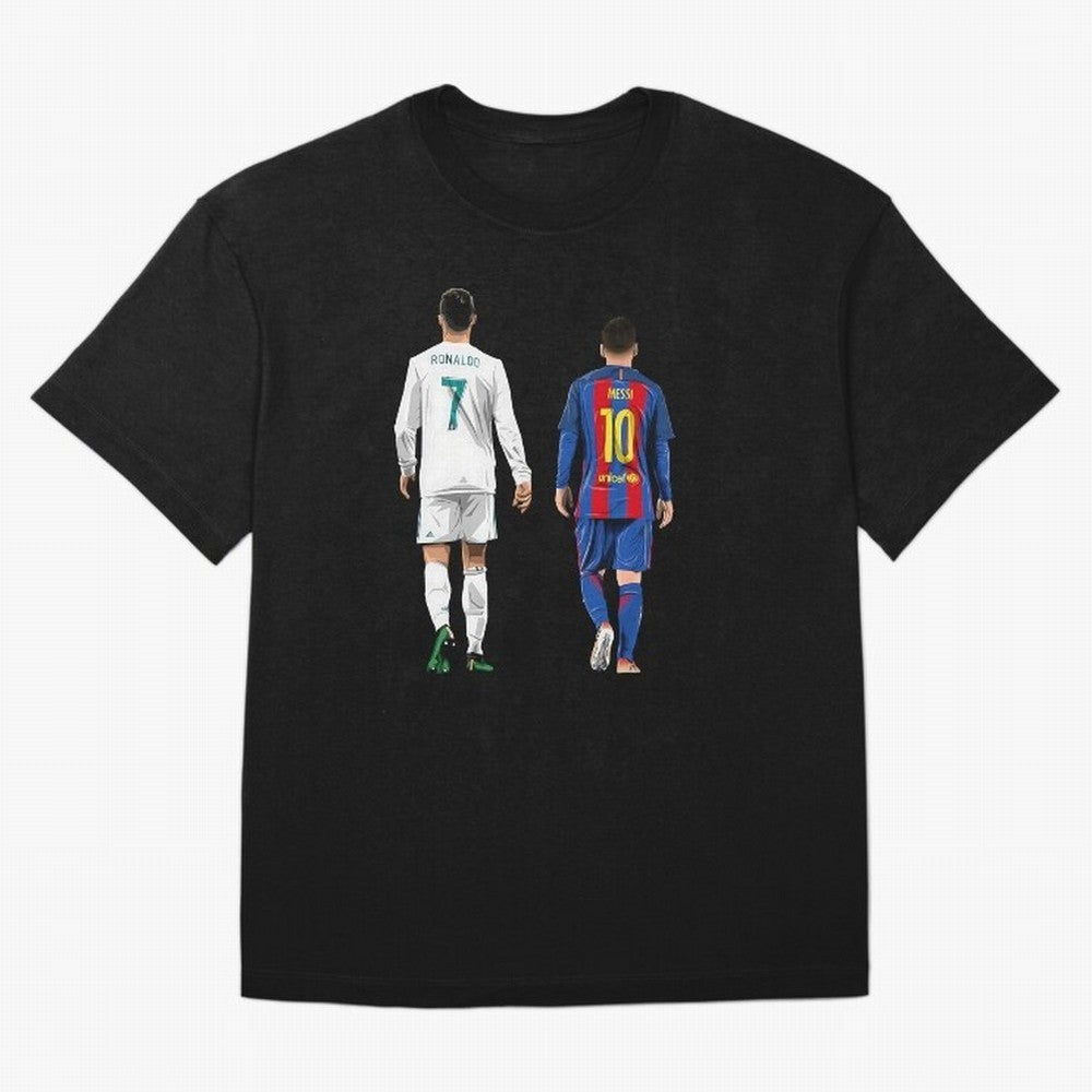 Cristiano Ronaldo & Messi vector Oversized T-Shirt Support Iconic Players in the FIFA World Cup 2026 Journey through CR7 and Messi Highlights, England and Germany Pride, Global Supporter Spirit, Legendary Goals, National Colors and Tournament