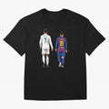Cristiano Ronaldo & Messi vector Oversized T-Shirt Support Iconic Players in the FIFA World Cup 2026 Journey through CR7 and Messi Highlights, England and Germany Pride, Global Supporter Spirit, Legendary Goals, National Colors and Tournament