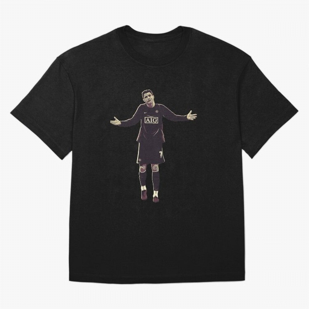 Cristiano Ronaldo Oversized T-Shirt Support Iconic Players in FIFA World Cup 2026 Group Stage Connected to Messi, CR7 and Mbappe, Portugal Energy, Football Passion, Legendary Performances, Festival Vibes and Supporter Community; Made for Die Hard