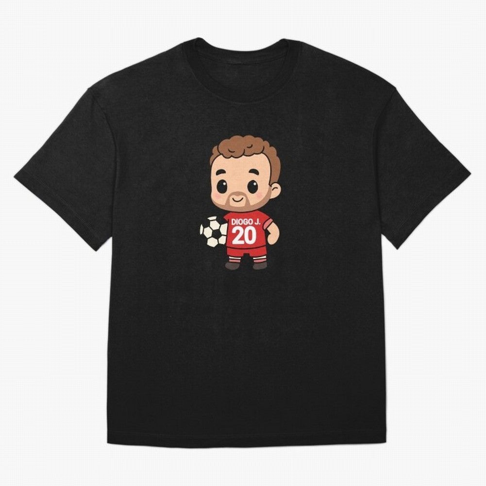 Diogo Jota jersey | manga | cute kawaii | by Nooby Draw Oversized T-Shirt Stand with FIFA World Cup 2026 USA Canada Mexico Spirit, Connected to France and Portugal, Messi, Neymar and Mbappe, Vintage Soccer Flavor, Modern Football Stars, National