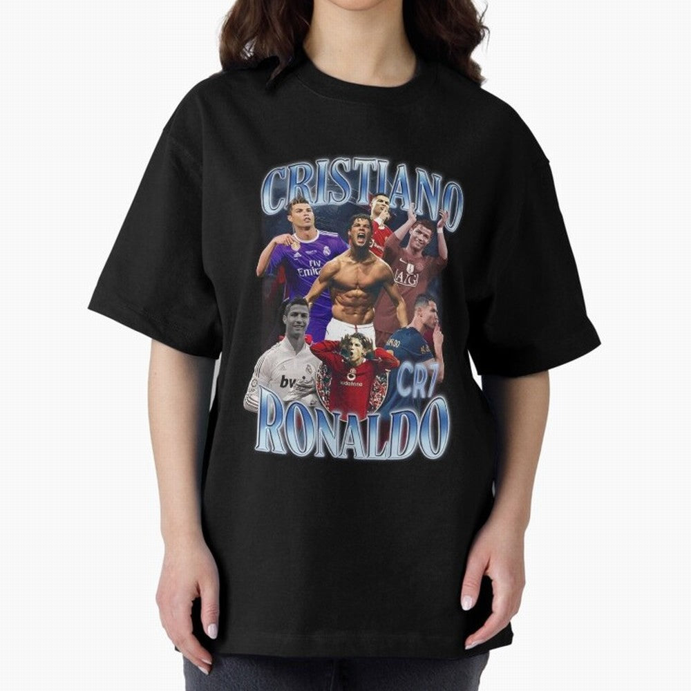 CR7 Oversized T-Shirt Mark FIFA World Cup 2026 Spirit, Inspired by Brazil, Portugal and Argentina, Haaland, Classic Soccer Heritage, Championship Pressure, Fan Loyalty and International Pride; Made for Die Hard Supporters, Soccer Lovers, Game Day