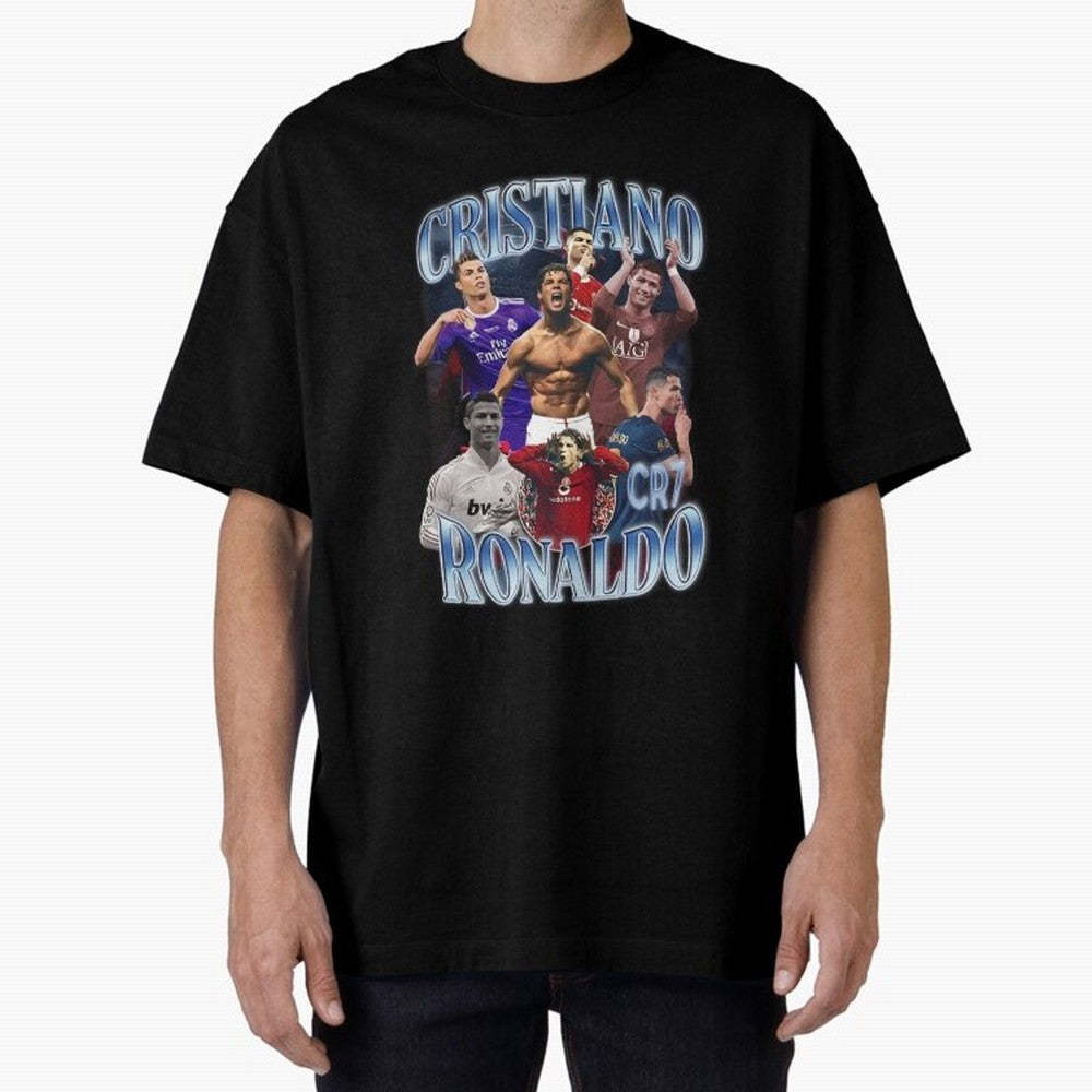 CR7 Oversized T-Shirt Mark FIFA World Cup 2026 Spirit, Inspired by Brazil, Portugal and Argentina, Haaland, Classic Soccer Heritage, Championship Pressure, Fan Loyalty and International Pride; Made for Die Hard Supporters, Soccer Lovers, Game Day