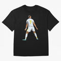 Cristiano Ronaldo Oversized T-Shirt Share the Excitement of FIFA World Cup 2026 Group Stage for Fans of Haaland and England, Bringing Championship Spirit, Famous Goals, Roaring Crowds and International Football Unity; Ideal for Passionate Fans Who