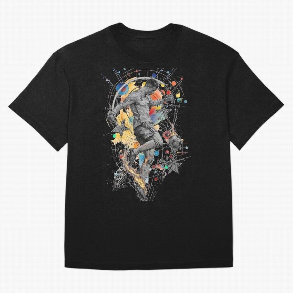 Cristiano Ronaldo Football Playmaker Oversized T-Shirt Represent the Passion of the FIFA World Cup 2026 USA Canada Mexico Journey through Neymar, Haaland and Cristiano Ronaldo Highlights, Germany Pride, Sports Nostalgia, International Competition,