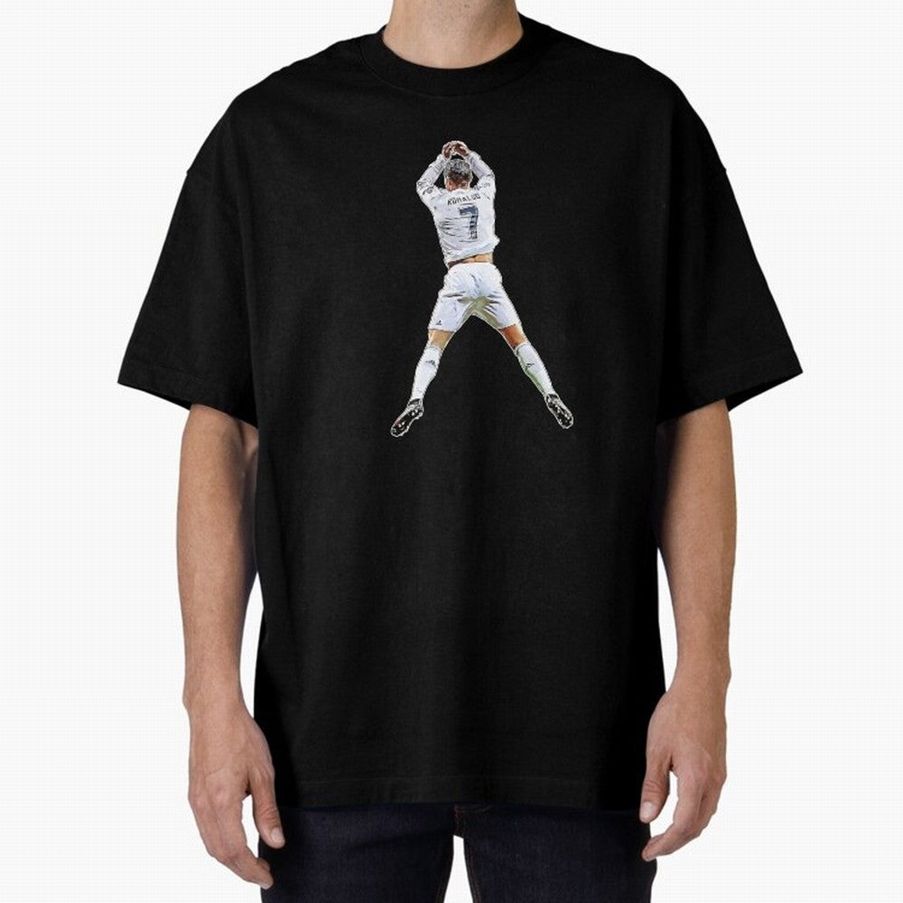 Siuuuu Oversized T-Shirt Represent Football Lovers during Global Football Passion for FIFA World Cup 2026 Group Stage, Made for Neymar, Haaland and Cristiano Ronaldo, England, Stadium Memories, Football Loyalty, International Chants and