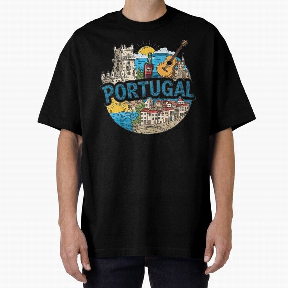 PORTUGAL Oversized T-Shirt Fuel Your Fan Pride for Match Day Hype around FIFA World Cup 2026, Haaland and Mbappe, England and Germany, Football Festival Excitement, Trophy Ambitions, Country Rivalries and Star Player Buzz; Built for Supporters