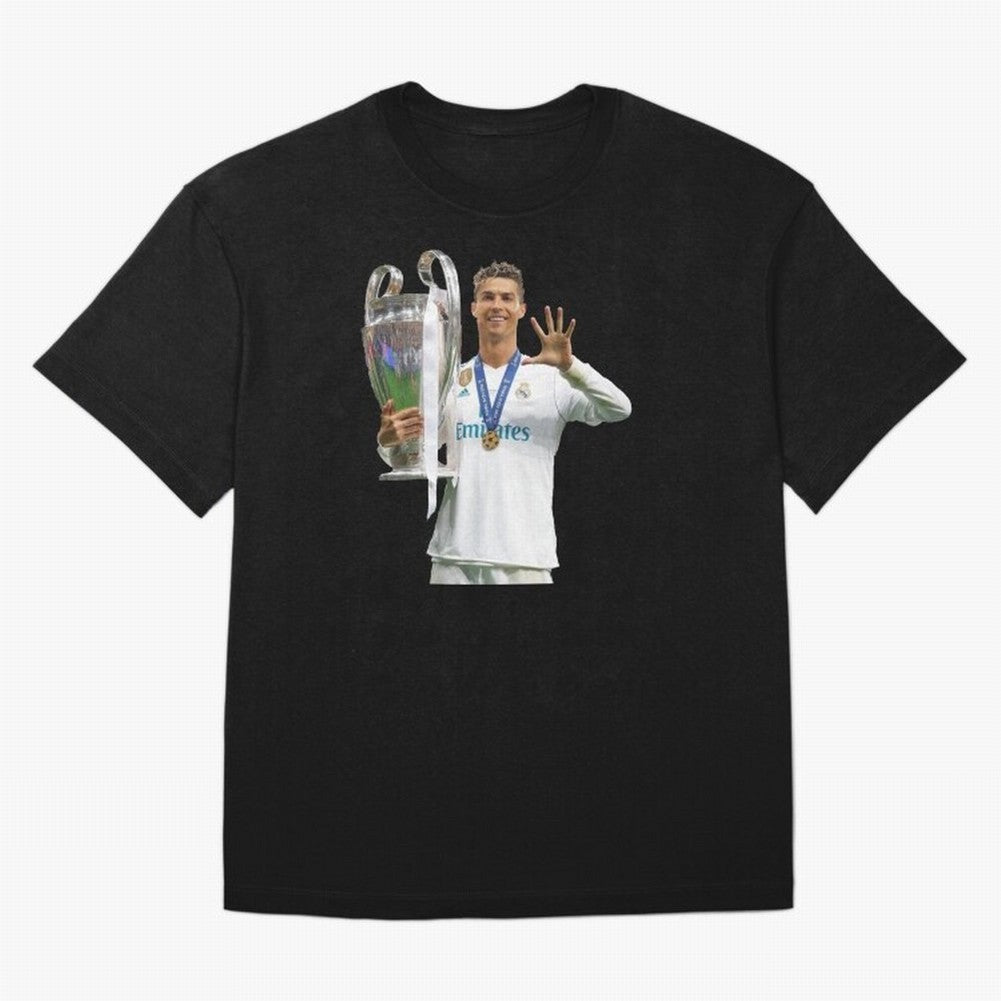 Cristiano Ronaldo with the cup Oversized T-Shirt Bring Match Day Fire to FIFA World Cup 2026 Group Stage for Fans of Messi and Argentina, Bringing Champion Mindset, Group Stage Buzz, Knockout Tension and Passionate Fan Culture; Perfect for People