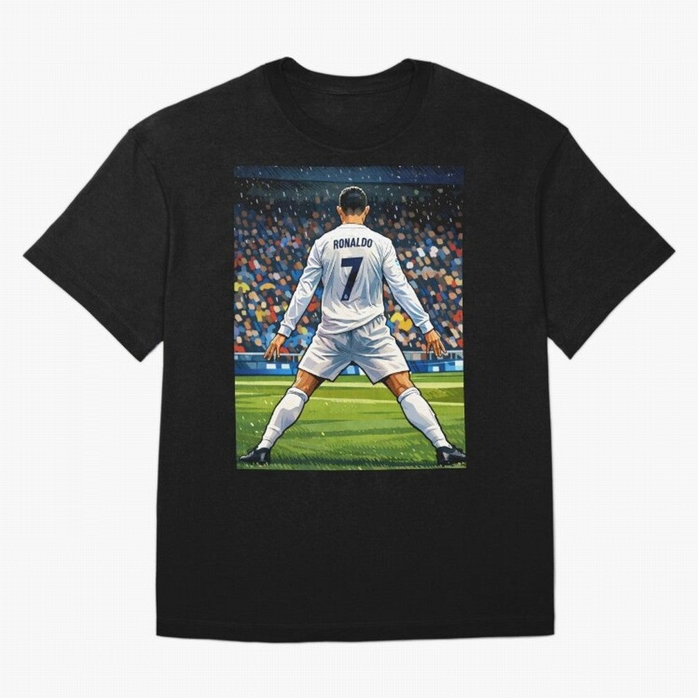 CR7 Oversized T-Shirt Make the Season About FIFA World Cup 2026 USA Canada Mexico Spirit, with France, Haaland and Mbappe, Vintage Soccer Flavor, Modern Football Stars, National Flags and Final Night Emotion; Great for Supporters Who Love Legendary