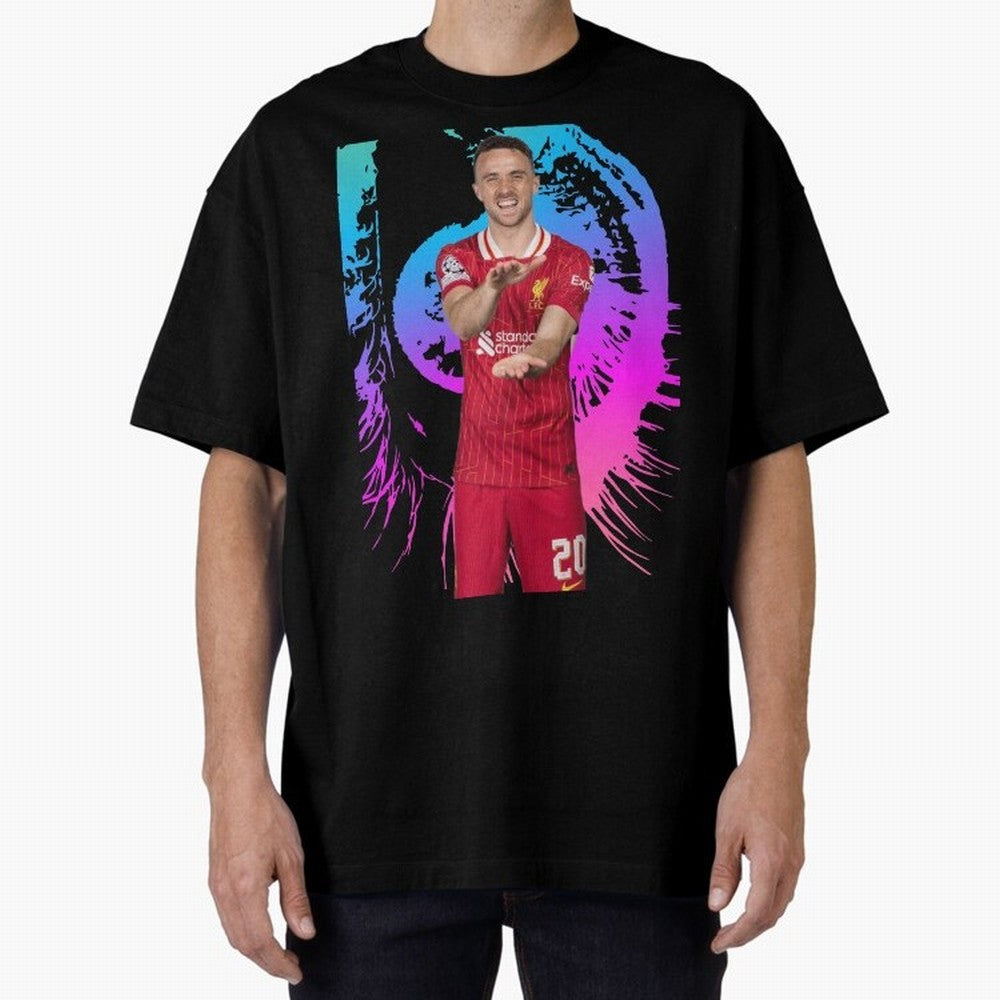 Diogo Jota Oversized T-Shirt Celebrate Soccer Greatness during FIFA World Cup 2026 for Fans of Cristiano Ronaldo and France, Bringing Football Festival Excitement, Trophy Ambitions, Country Rivalries and Star Player Buzz; Created for Match Day