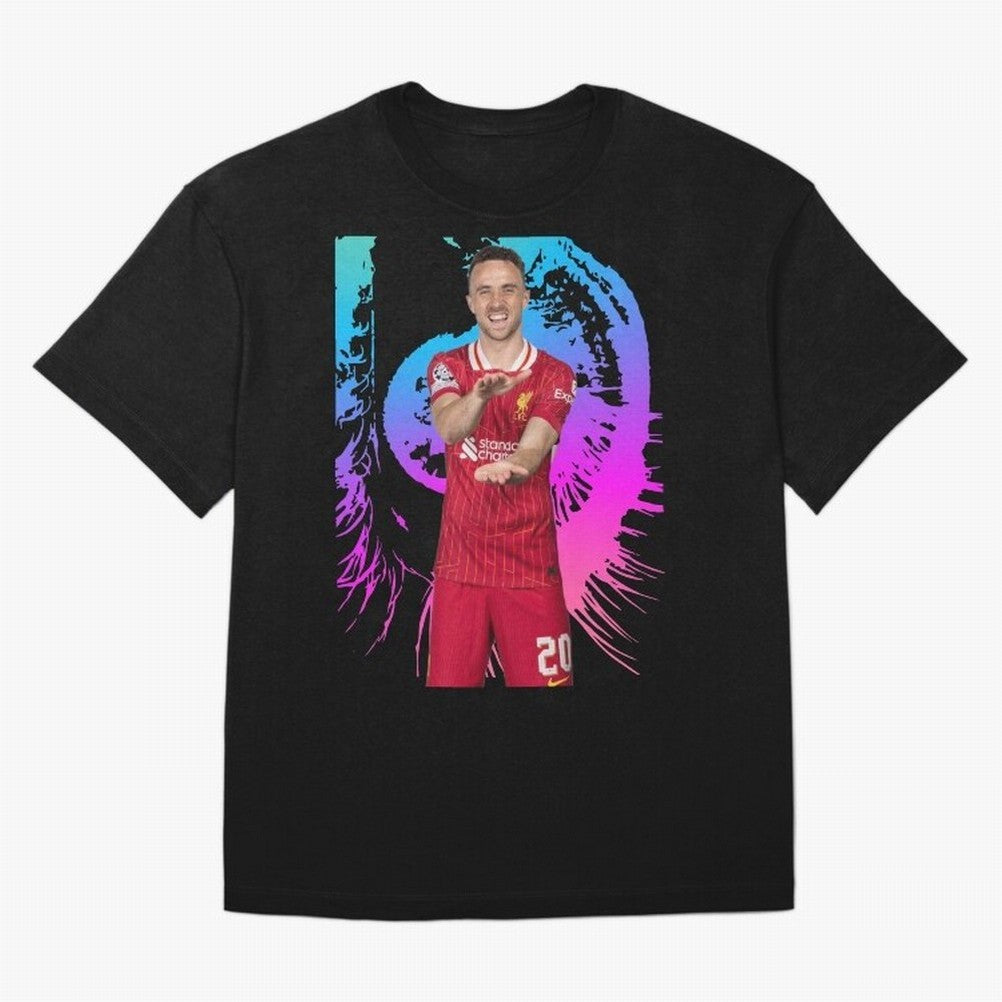 Diogo Jota Oversized T-Shirt Celebrate Soccer Greatness during FIFA World Cup 2026 for Fans of Cristiano Ronaldo and France, Bringing Football Festival Excitement, Trophy Ambitions, Country Rivalries and Star Player Buzz; Created for Match Day