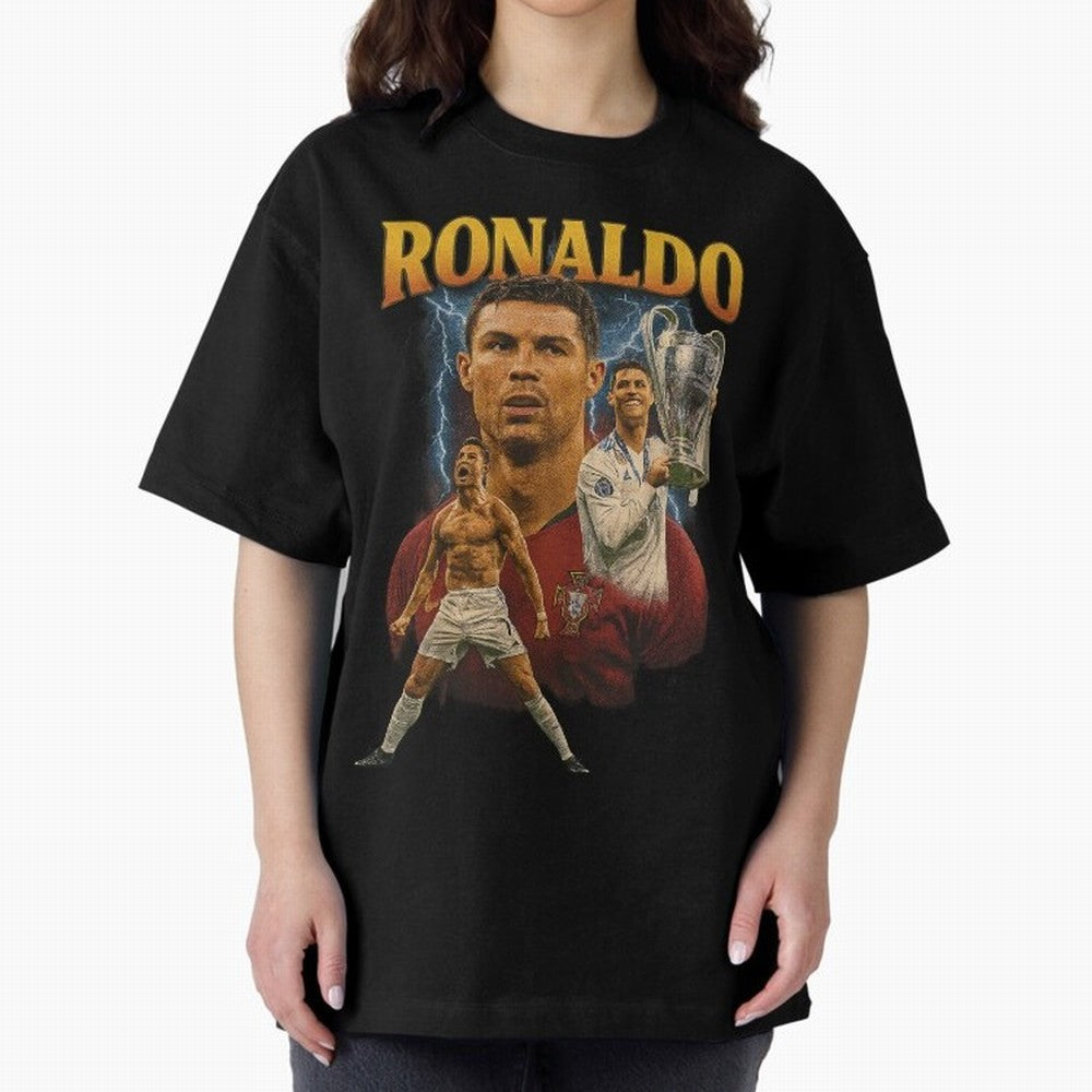 Cristiano Ronaldo CR7 Retro clothing | Vintage Football Legend Oversized T-Shirt Enjoy the Biggest Football Party of FIFA World Cup 2026 Group Stage Spirit, with Netherlands, CR7 and Messi, Tournament Hype, Historic Matchups, Family Viewing Parties