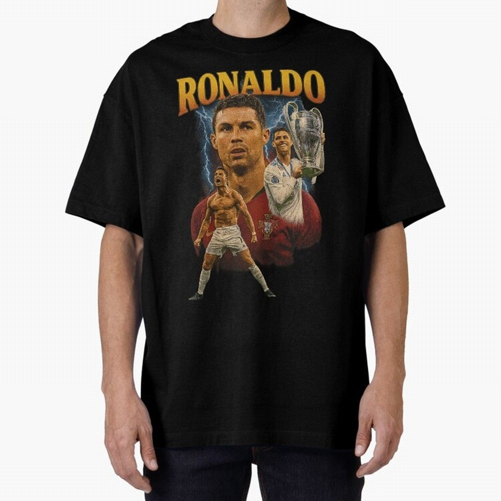 Cristiano Ronaldo CR7 Retro clothing | Vintage Football Legend Oversized T-Shirt Enjoy the Biggest Football Party of FIFA World Cup 2026 Group Stage Spirit, with Netherlands, CR7 and Messi, Tournament Hype, Historic Matchups, Family Viewing Parties