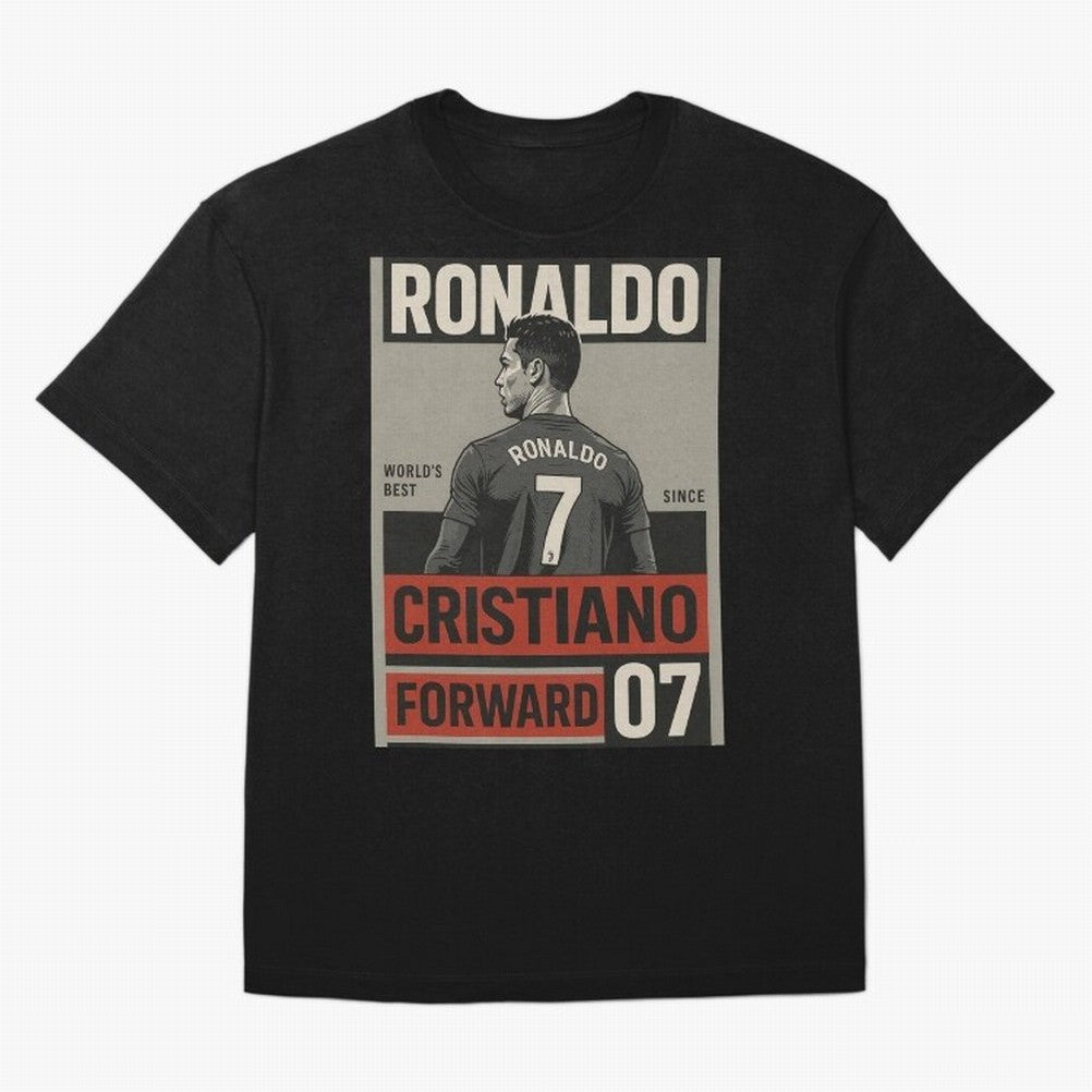 CR7 Legacy ¨C Cold Blooded Greatness Poster Art Oversized T-Shirt Make Every Match About Match Day Hype around FIFA World Cup 2026, Haaland and Mbappe, Spain and Netherlands, Vintage Soccer Flavor, Modern Football Stars, National Flags and Final