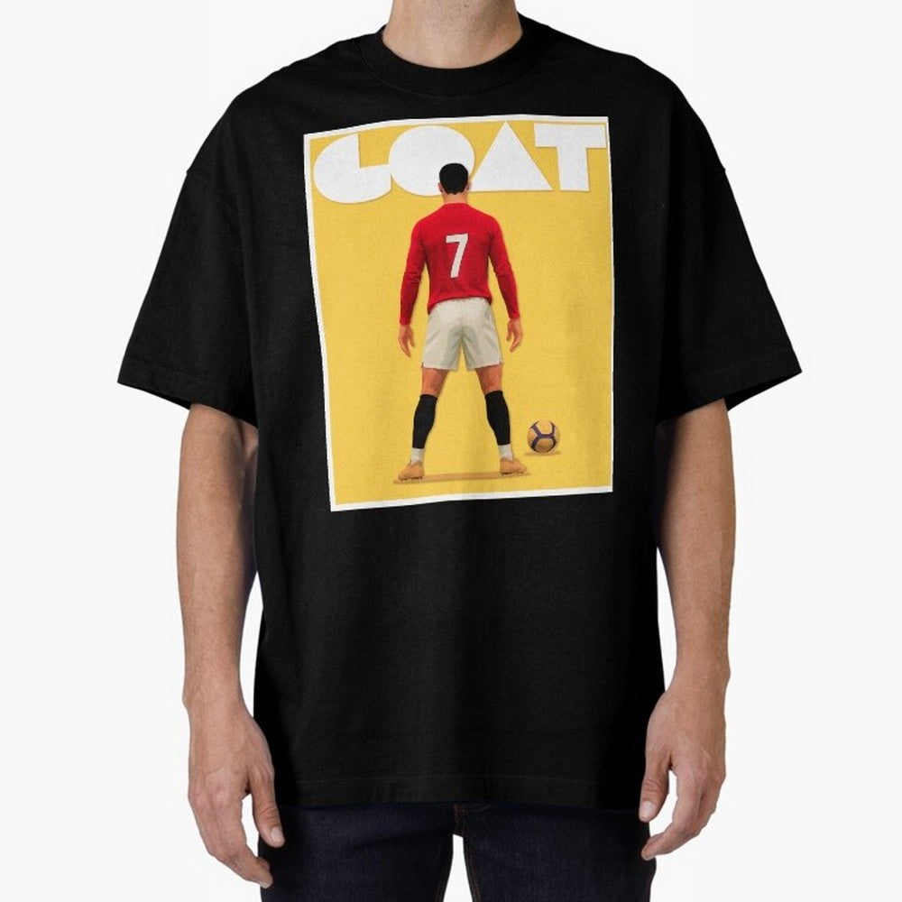 Cristiano Ronaldo Men's CR7 Football Jersey | Real Madrid GOAT Portugal Sports Shirt Fan Gift Oversized T-Shirt Share the Excitement of Match Day Hype around FIFA World Cup 2026 USA Canada Mexico, Mbappe, England, Retro Football Energy, Iconic