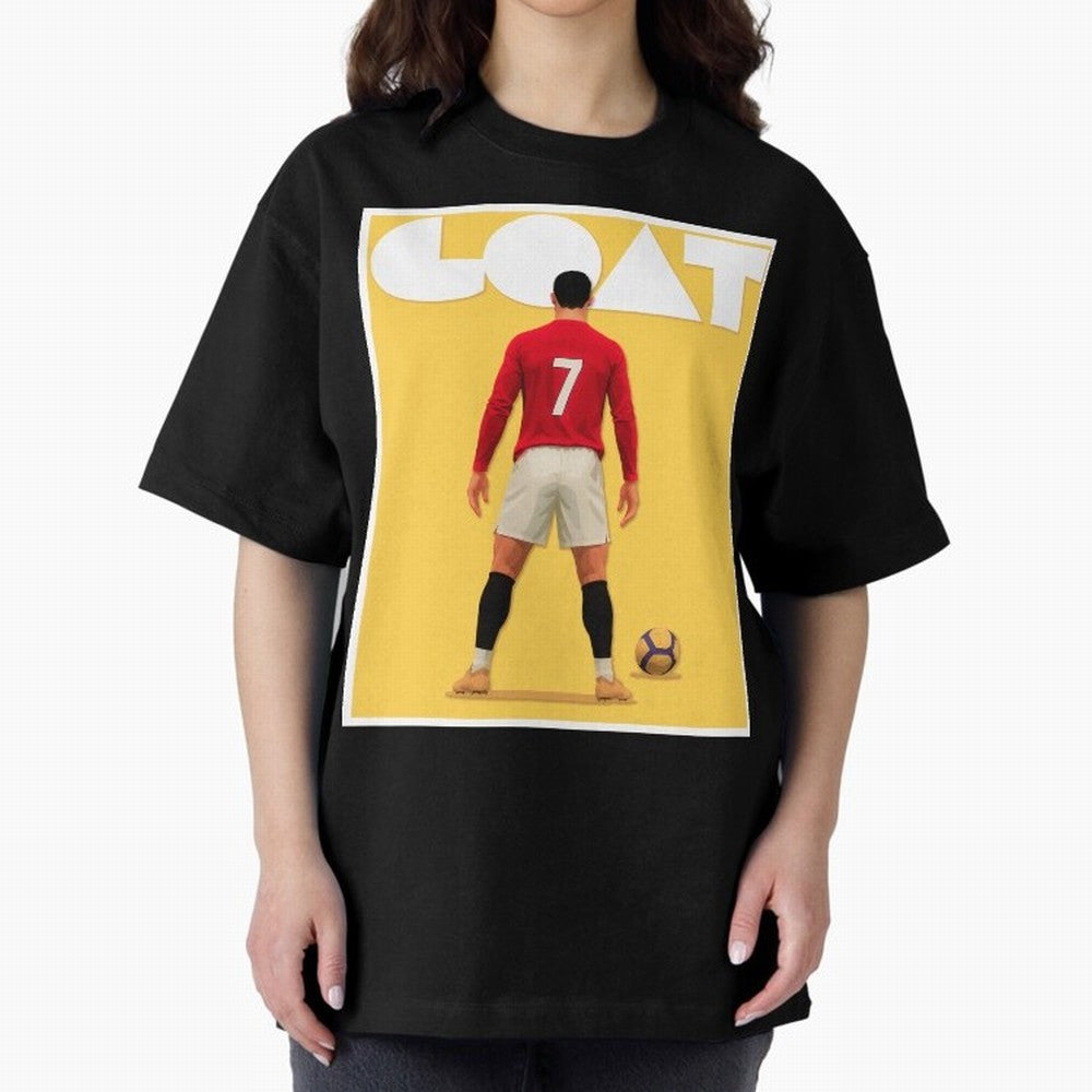 Cristiano Ronaldo Men's CR7 Football Jersey | Real Madrid GOAT Portugal Sports Shirt Fan Gift Oversized T-Shirt Share the Excitement of Match Day Hype around FIFA World Cup 2026 USA Canada Mexico, Mbappe, England, Retro Football Energy, Iconic