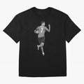 Cristiano Ronaldo Black and White Version Oversized T-Shirt Show Passion for the Stars of FIFA World Cup 2026 for Fans of Messi and Cristiano Ronaldo and Brazil, Portugal and Argentina, Bringing Football Festival Excitement, Trophy Ambitions,