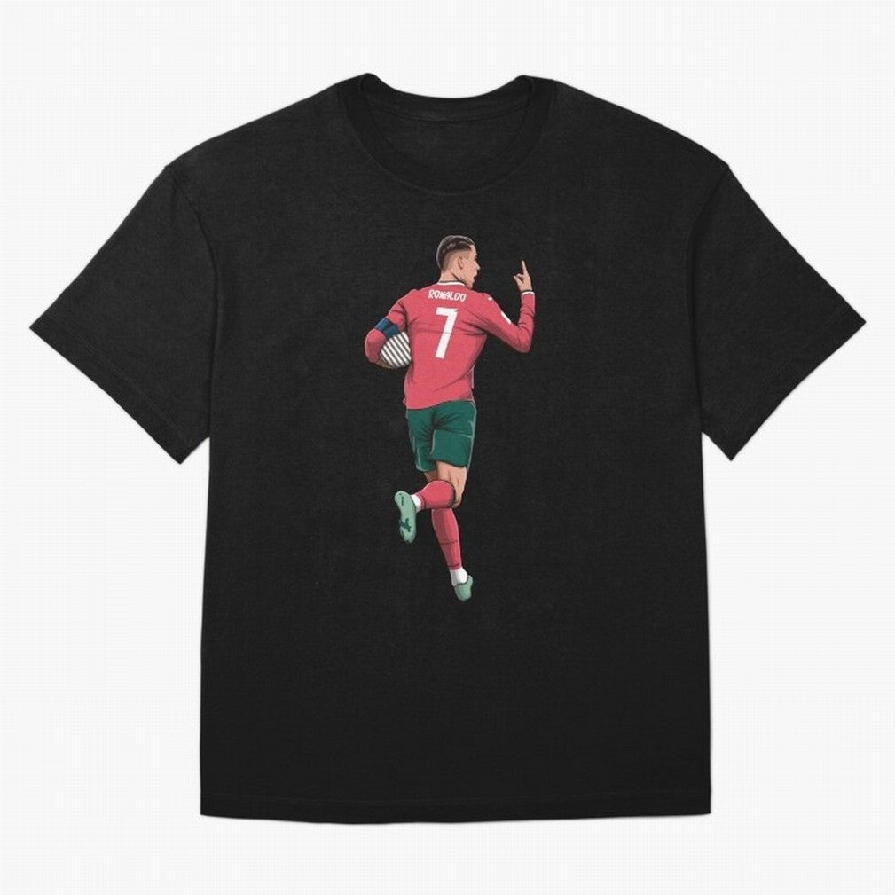 Cristiano Ronaldo Oversized T-Shirt Experience the Global Stage of Match Day Hype around FIFA World Cup 2026 USA Canada Mexico, Mbappe, Portugal, Soccer Culture, Superstar Moments, National Team Dreams and Competitive Fire; Perfect for Supporters