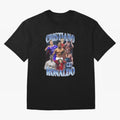 Cristiano Ronaldo GOAT Oversized T-Shirt Cheer through Every Moment of Global Football Passion for FIFA World Cup 2026, Inspired by Mbappe, Spain, Football Festival Excitement, Trophy Ambitions, Country Rivalries and Star Player Buzz; Perfect for