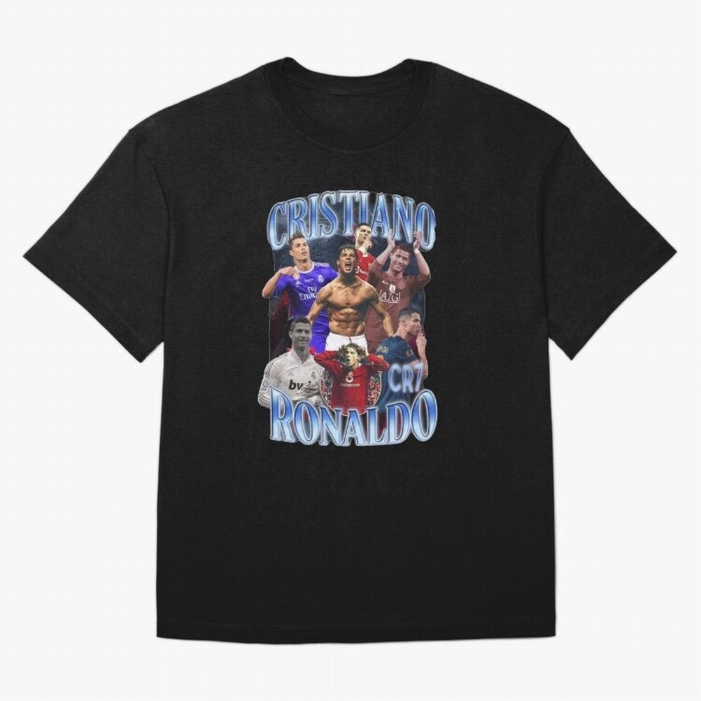 Cristiano Ronaldo GOAT Oversized T-Shirt Cheer through Every Moment of Global Football Passion for FIFA World Cup 2026, Inspired by Mbappe, Spain, Football Festival Excitement, Trophy Ambitions, Country Rivalries and Star Player Buzz; Perfect for