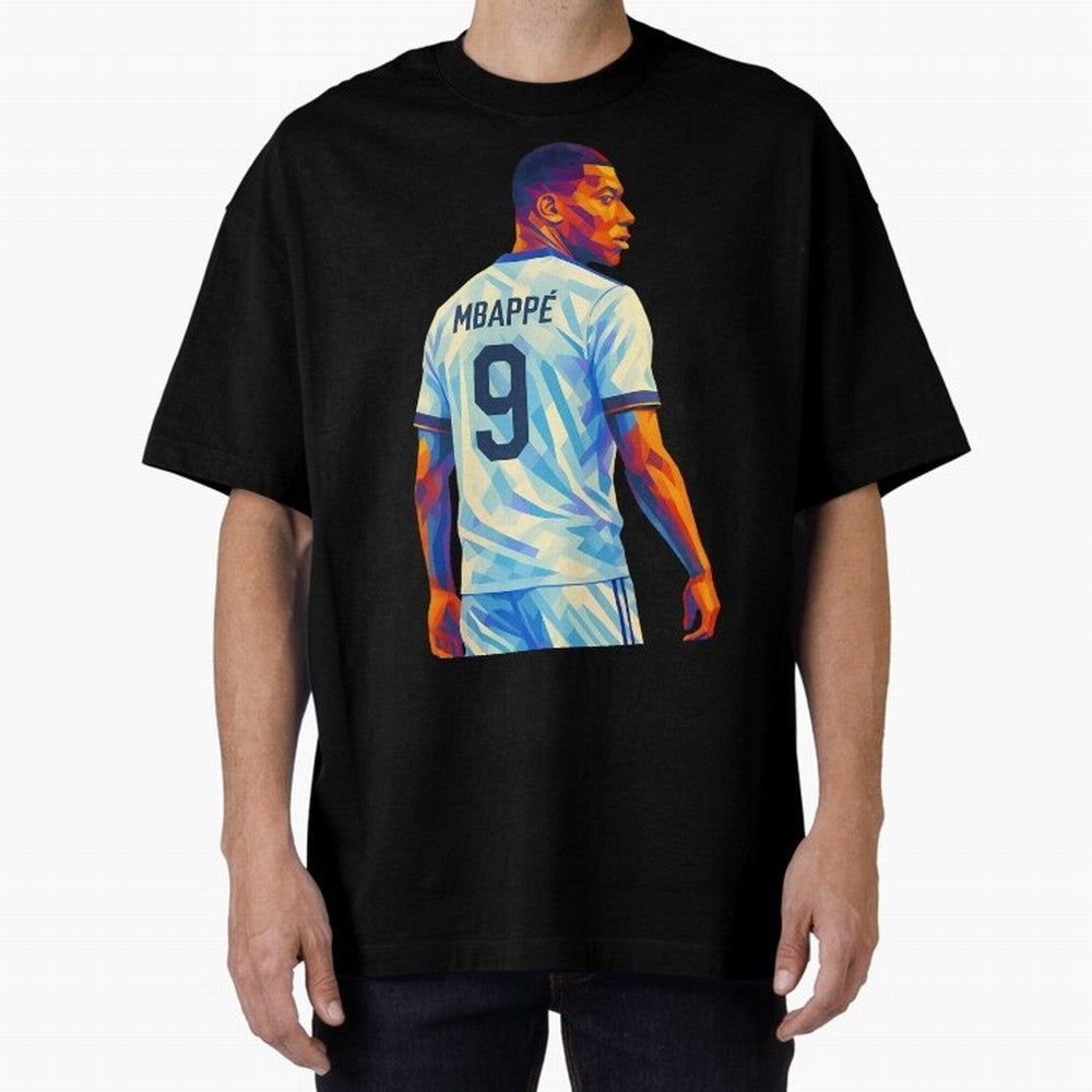 Kyliam Mbappe Oversized T-Shirt Honor the Football Icons of Match Day Hype around FIFA World Cup 2026 Group Stage, CR7 and Messi, Argentina and Brazil, Supporter Pride, Iconic Celebrations, Legendary Names and Global Match Day Energy; Built for