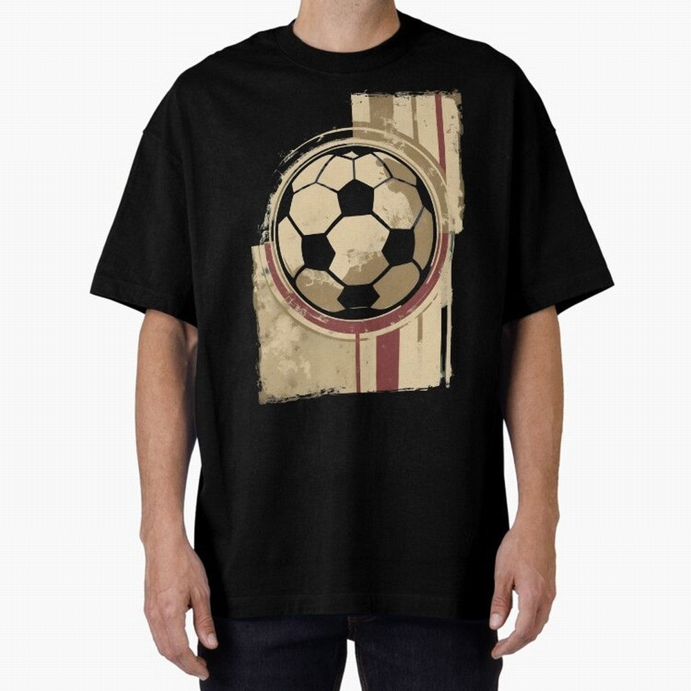 Soccer ball Oversized T-Shirt Show Up for the Glory of the FIFA World Cup 2026 Journey through Messi, CR7 and Mbappe Highlights, Argentina and Brazil Pride, Soccer Culture, Superstar Moments, National Team Dreams and Competitive Fire; Ideal for