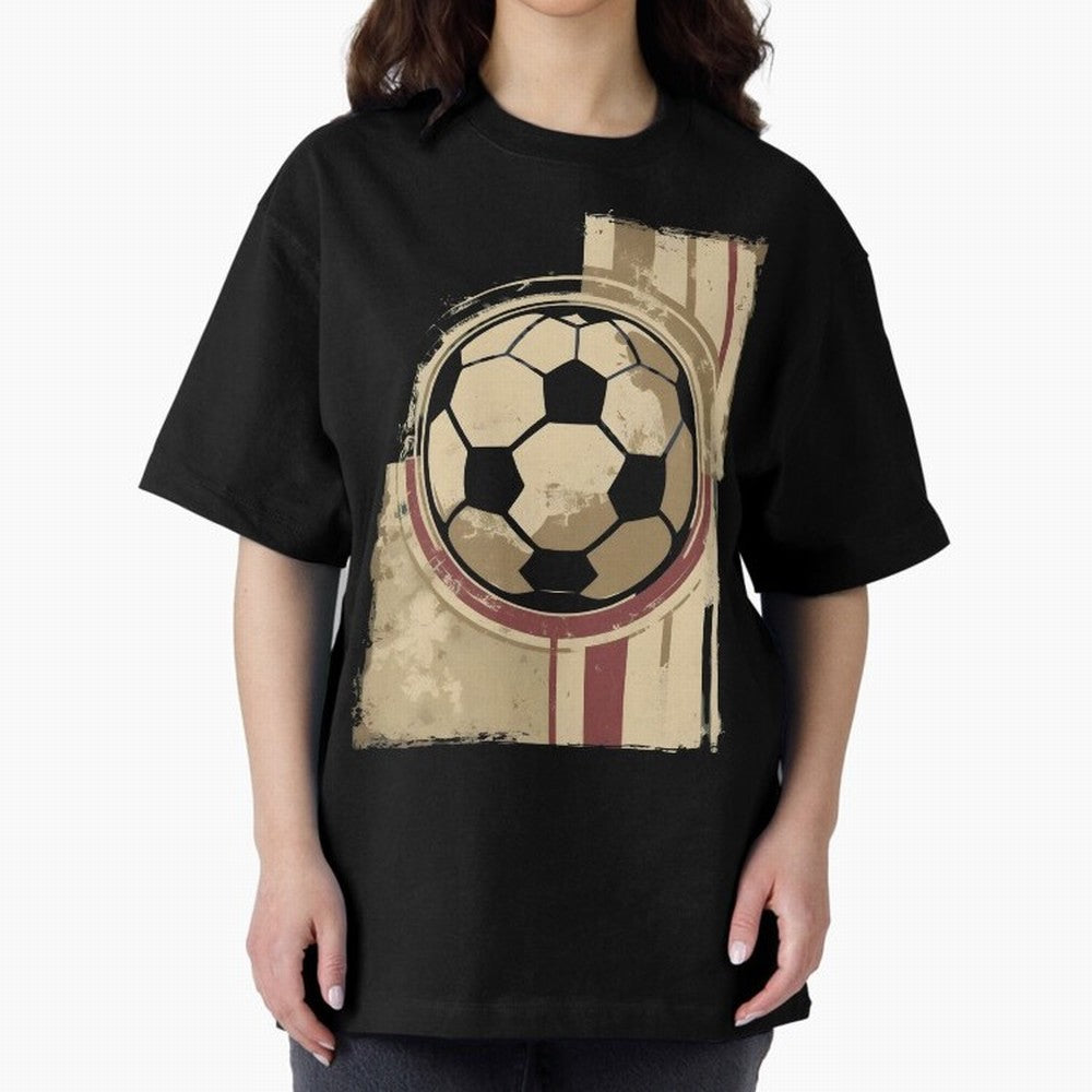 Soccer ball Oversized T-Shirt Show Up for the Glory of the FIFA World Cup 2026 Journey through Messi, CR7 and Mbappe Highlights, Argentina and Brazil Pride, Soccer Culture, Superstar Moments, National Team Dreams and Competitive Fire; Ideal for