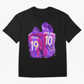 ronaldinho and messi - goat Oversized T-Shirt Remember Iconic Moments from the FIFA World Cup 2026 Group Stage Journey through Cristiano Ronaldo Highlights, Argentina, France and Brazil Pride, Soccer Culture, Superstar Moments, National Team Dreams