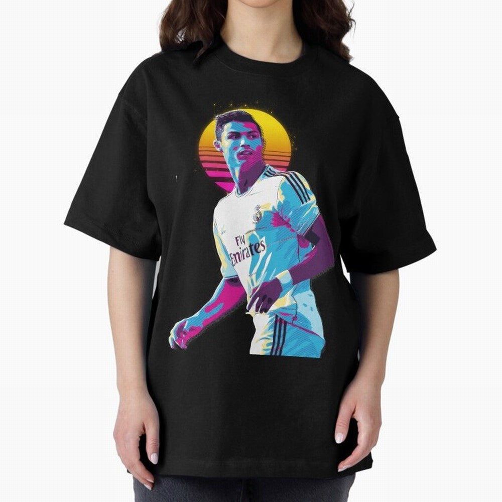 Christiano Ronaldo retro 2 Oversized T-Shirt Support the Legends of FIFA World Cup 2026 Driven by Messi, Neymar and Mbappe, Spain Energy, Classic Soccer Heritage, Championship Pressure, Fan Loyalty and International Pride; Built for Supporters