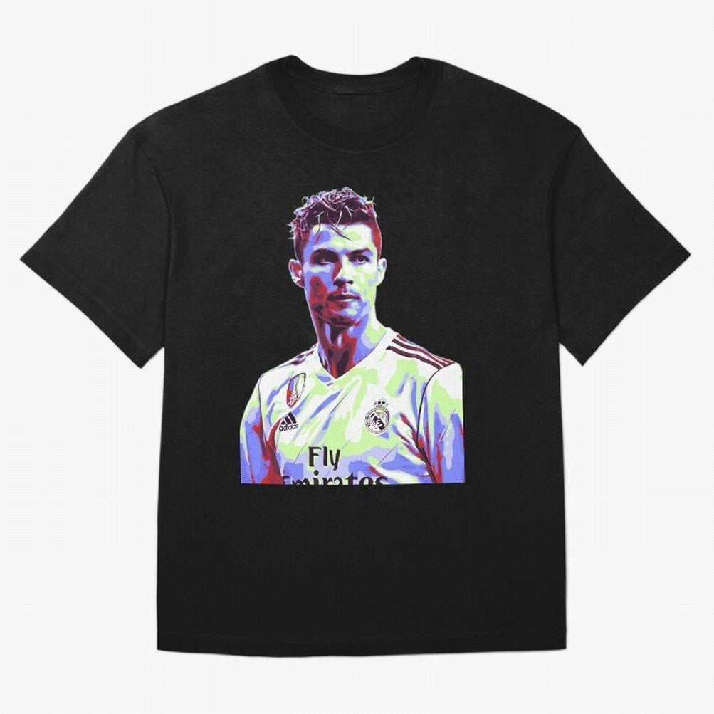 Ronaldo - retro Oversized T-Shirt Make Every Kick Count in Match Day Hype around FIFA World Cup 2026 USA Canada Mexico, Haaland, Germany, Fan Favorite Moments, National Team Passion, Big Match Drama and Soccer History; Great for Supporters Who Love