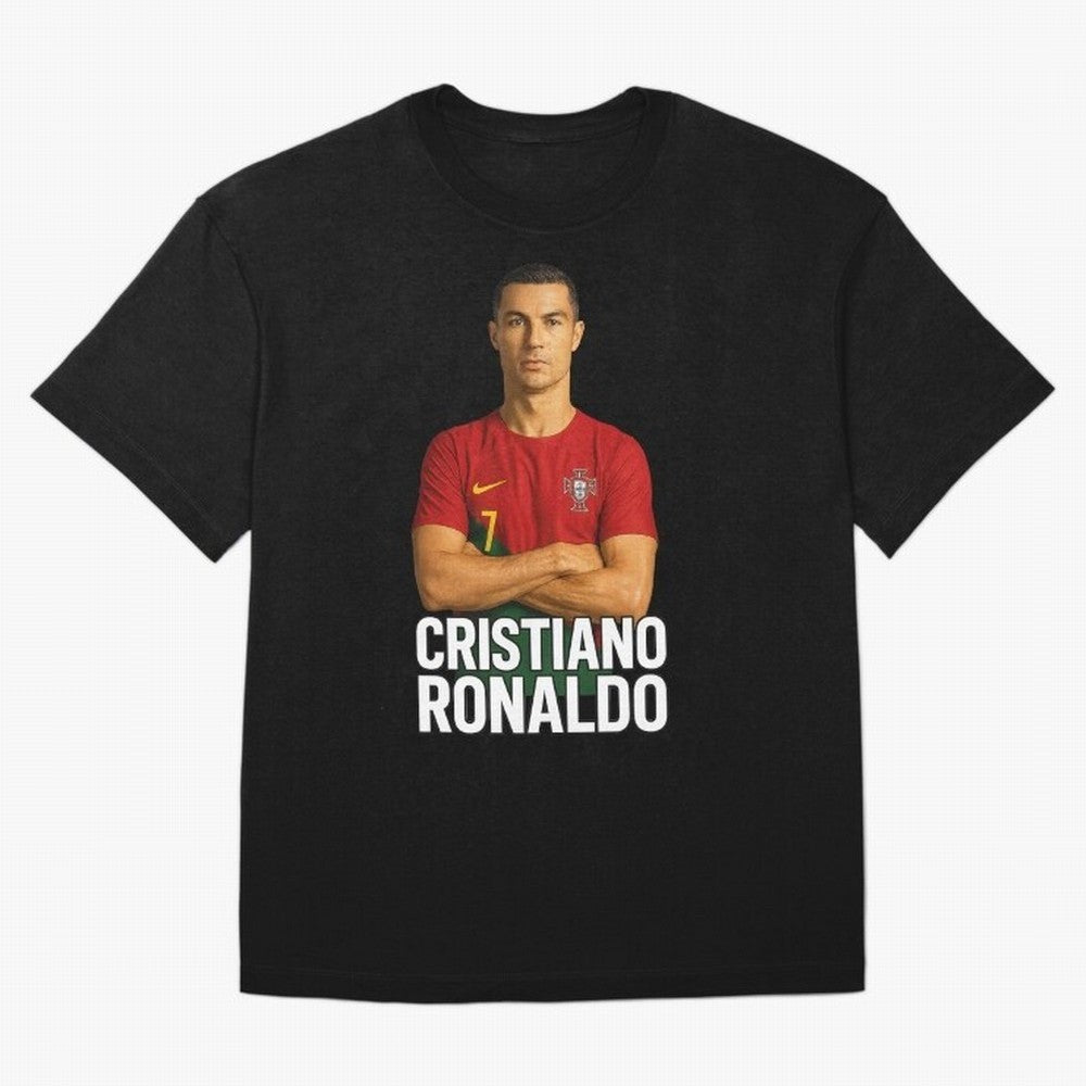 Cristiano Ronaldo Oversized T-Shirt Bring Stadium Energy to Match Day Hype around FIFA World Cup 2026 Group Stage, Messi, Neymar and Mbappe, Germany, Global Supporter Spirit, Legendary Goals, National Colors and Tournament Celebration; Great for