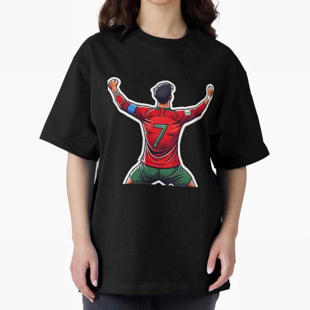 Ronaldo 7 Oversized T-Shirt Show Fan Pride Across the FIFA World Cup 2026 Journey through Haaland and Mbappe Highlights, England, France and Netherlands Pride, Global Supporter Spirit, Legendary Goals, National Colors and Tournament Celebration;