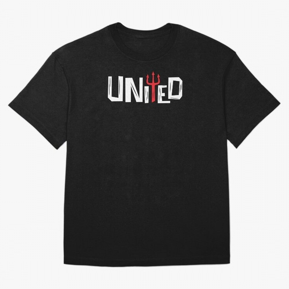 Manchester United - United Typography Oversized T-Shirt Celebrate Supporters United by FIFA World Cup 2026 Group Stage Built around Cristiano Ronaldo, Argentina, France and Brazil Energy, Match Day Excitement, Supporter Culture, Golden Goals and