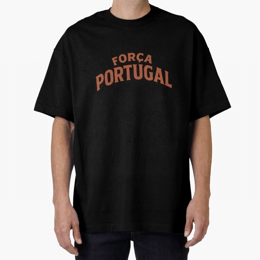 Vintage For?a Portugal Emblem ¨C Portuguese Football Fan Design Oversized T-Shirt Celebrate Fan Favorites in FIFA World Cup 2026 USA Canada Mexico Built around Cristiano Ronaldo, Argentina, France and Brazil Energy, Worldwide Fan Energy, Dramatic