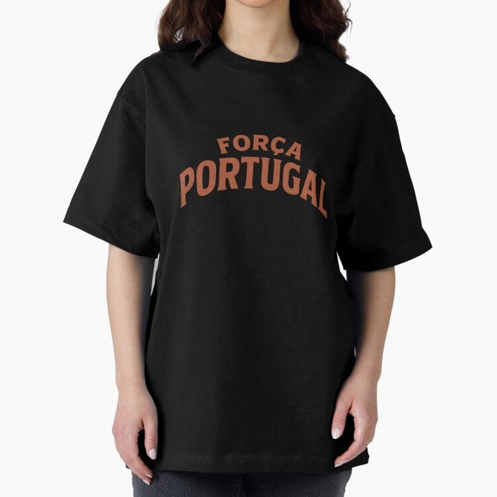 Vintage For?a Portugal Emblem ¨C Portuguese Football Fan Design Oversized T-Shirt Celebrate Fan Favorites in FIFA World Cup 2026 USA Canada Mexico Built around Cristiano Ronaldo, Argentina, France and Brazil Energy, Worldwide Fan Energy, Dramatic