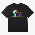 Cristiano Ronaldo & Messi Wpap Art Oversized T-Shirt Celebrate Global Passion for FIFA World Cup 2026 for Fans of Haaland and Brazil, Portugal and Argentina, Bringing Goal Celebration Energy, Supporter Heritage, Football Icons and Worldwide