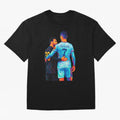 Cristiano Ronaldo & Messi Wpap Art Oversized T-Shirt Feel the Roar of FIFA World Cup 2026 Spirit, Highlighting England and Germany, Cristiano Ronaldo, Haaland and CR7, Football History, Final Match Energy, Crowd Noise and Once in a Lifetime
