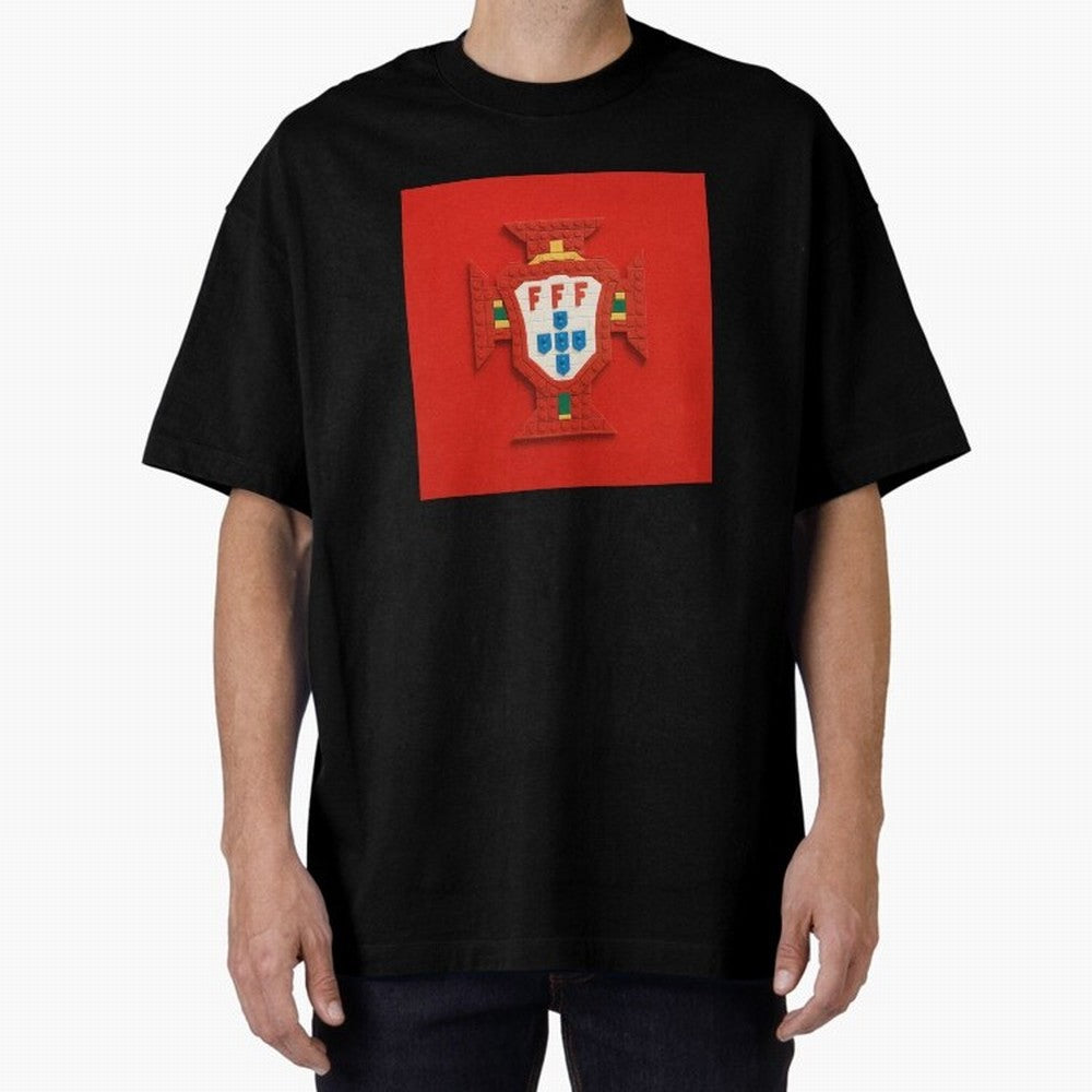 Portugal Blocks Oversized T-Shirt Show Up for the Glory of FIFA World Cup 2026 USA Canada Mexico Spirit, Inspired by Brazil, Portugal and Argentina, Mbappe and Neymar, Match Day Excitement, Supporter Culture, Golden Goals and Global Football