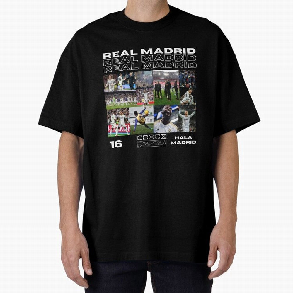 Real Madrid design Oversized T-Shirt Relive Legendary Nights from FIFA World Cup 2026 Group Stage Spirit, Made for Spain, Mbappe, Tournament Hype, Historic Matchups, Family Viewing Parties and Global Sports Pride; Ideal for Football Dads, Football