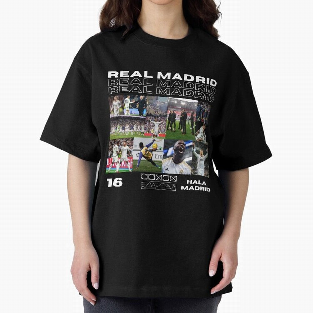 Real Madrid design Oversized T-Shirt Relive Legendary Nights from FIFA World Cup 2026 Group Stage Spirit, Made for Spain, Mbappe, Tournament Hype, Historic Matchups, Family Viewing Parties and Global Sports Pride; Ideal for Football Dads, Football