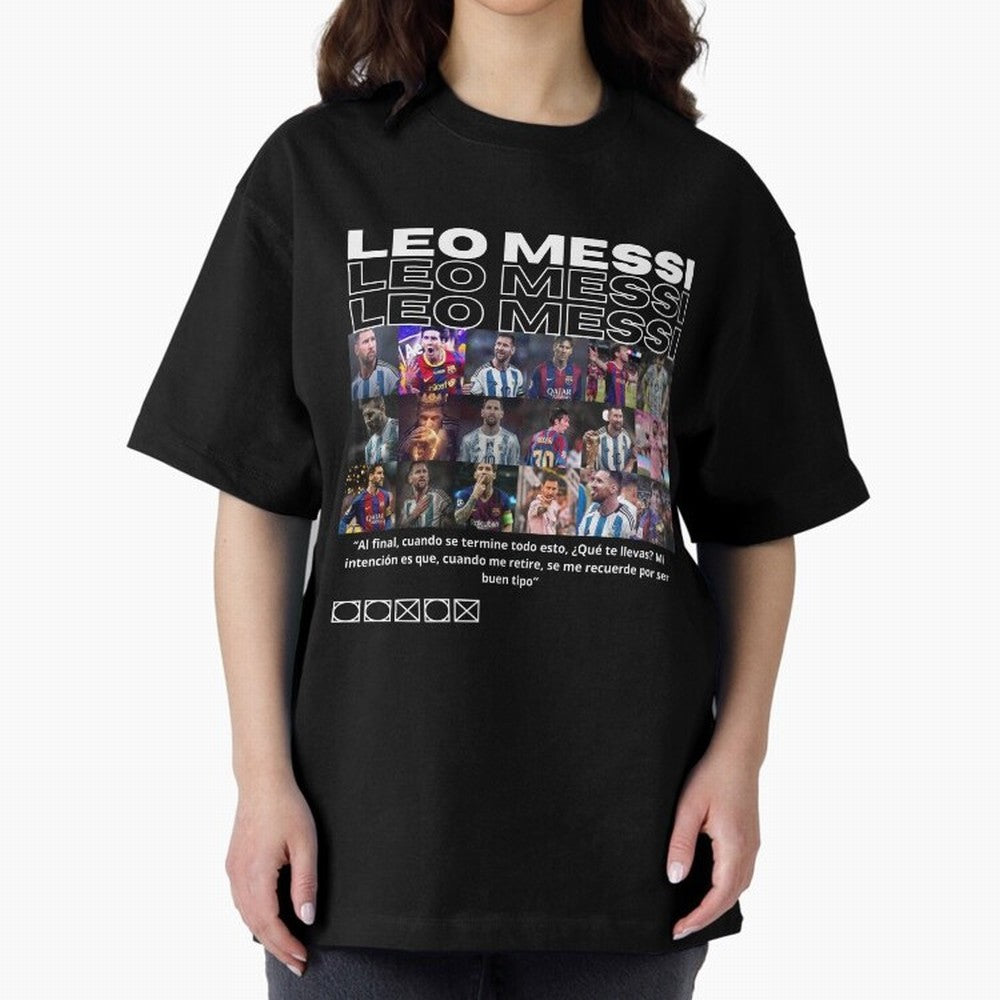 Leo Messi design Oversized T-Shirt Capture Stadium Memories from Global Football Passion for FIFA World Cup 2026 Group Stage, Capturing Haaland and Mbappe, Brazil, Portugal and Argentina, Vintage Soccer Flavor, Modern Football Stars, National Flags