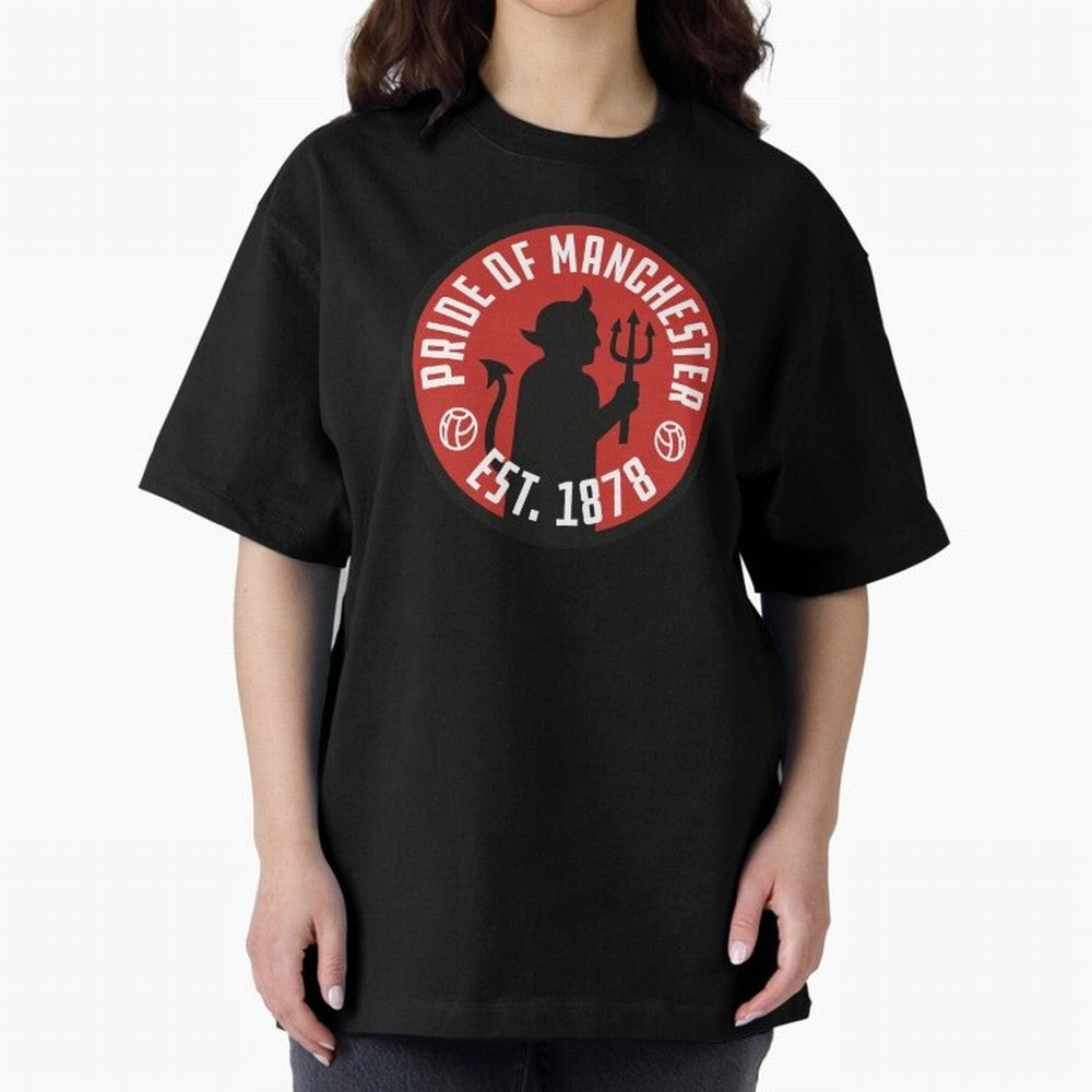 Pride of Manchester United Oversized T-Shirt Keep the Match Day Mood of Global Football Passion for FIFA World Cup 2026 USA Canada Mexico, Driven by Cristiano Ronaldo, England, Global Supporter Spirit, Legendary Goals, National Colors and