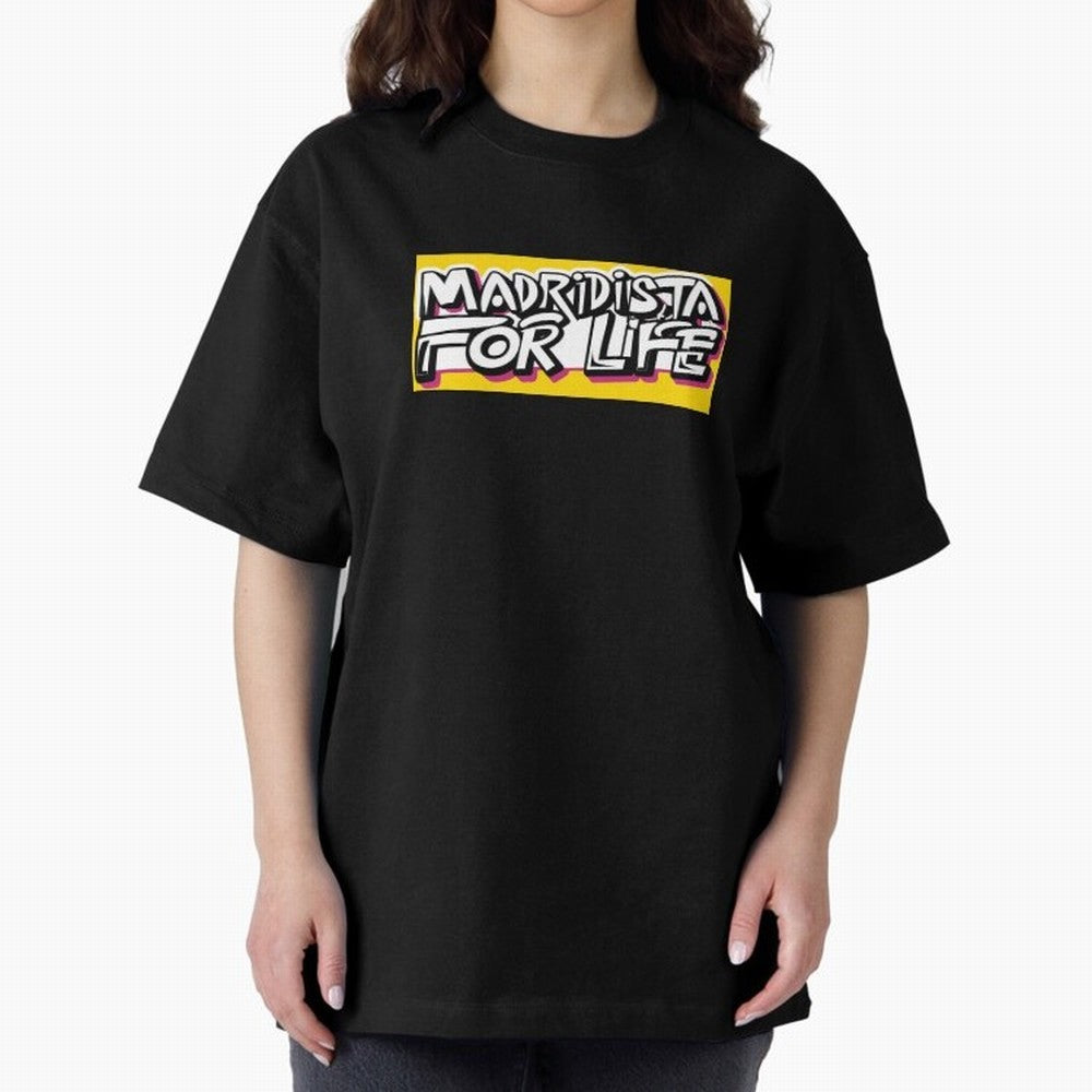 Madridista for Life Oversized T-Shirt Show Your Love for FIFA World Cup 2026 Group Stage Spirit, Made for England, France and Netherlands, Cristiano Ronaldo, Classic Soccer Heritage, Championship Pressure, Fan Loyalty and International Pride;