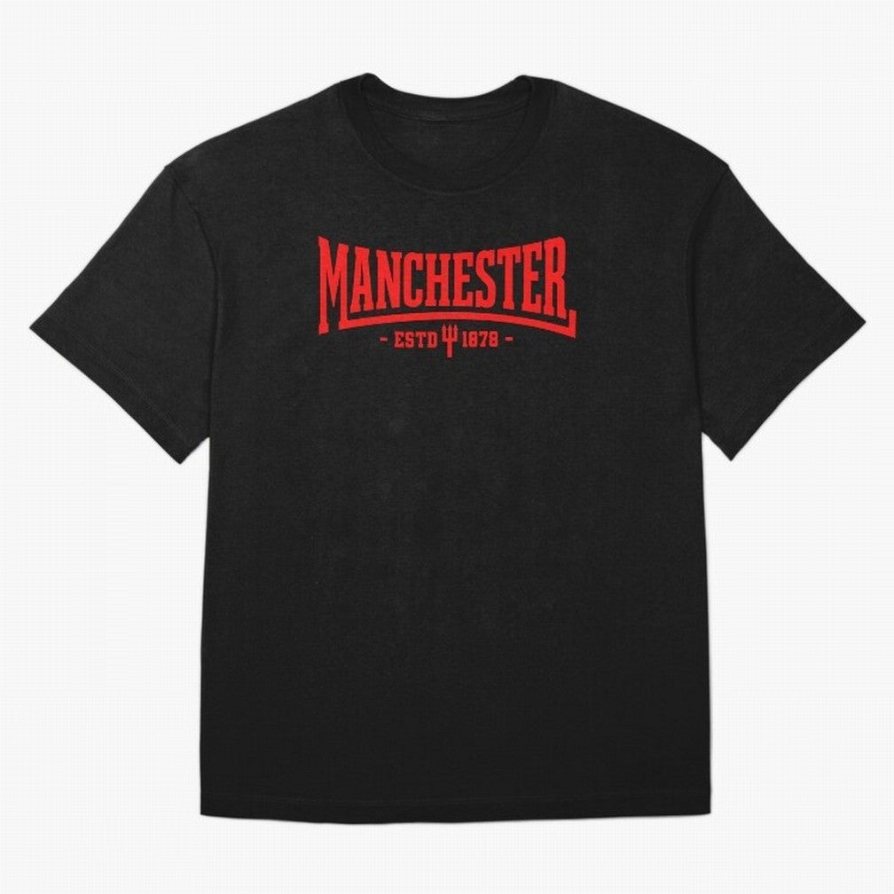 Manchester United 1878 Oversized T-Shirt Fuel Your Fan Pride for Match Day Hype around FIFA World Cup 2026 USA Canada Mexico, Mbappe, Argentina, France and Brazil, Stadium Chants, National Pride, Trophy Dreams and Unforgettable Football Memories;