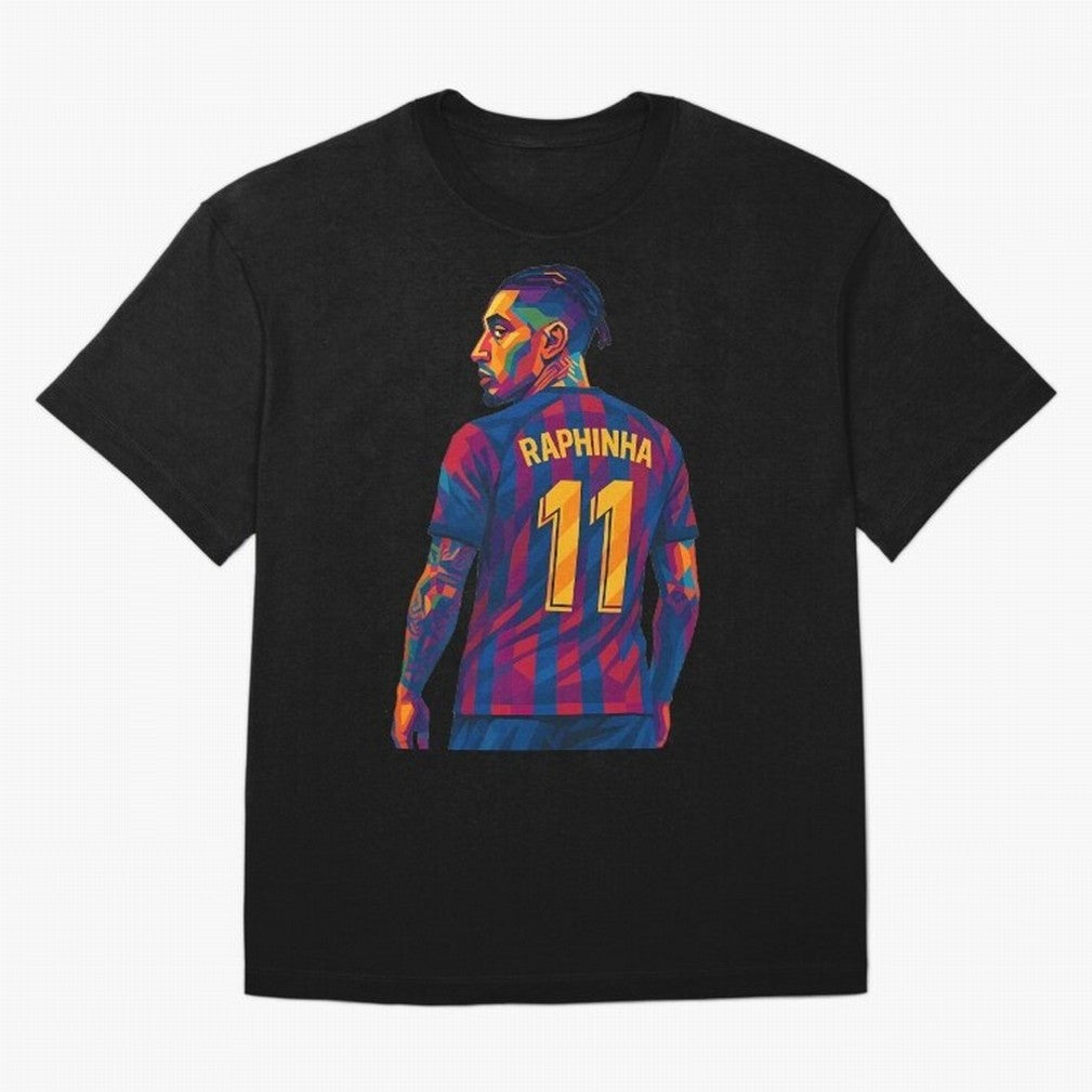 Raphinha Oversized T-Shirt Fuel the Hype around Global Football Passion for FIFA World Cup 2026, Highlighting Mbappe, Argentina, Classic Soccer Heritage, Championship Pressure, Fan Loyalty and International Pride; Ideal for Fans Who Follow Messi,