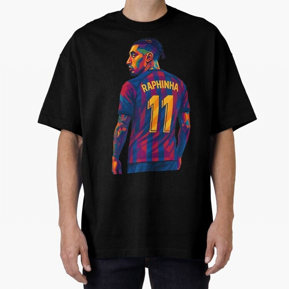 Raphinha Oversized T-Shirt Fuel the Hype around Global Football Passion for FIFA World Cup 2026, Highlighting Mbappe, Argentina, Classic Soccer Heritage, Championship Pressure, Fan Loyalty and International Pride; Ideal for Fans Who Follow Messi,