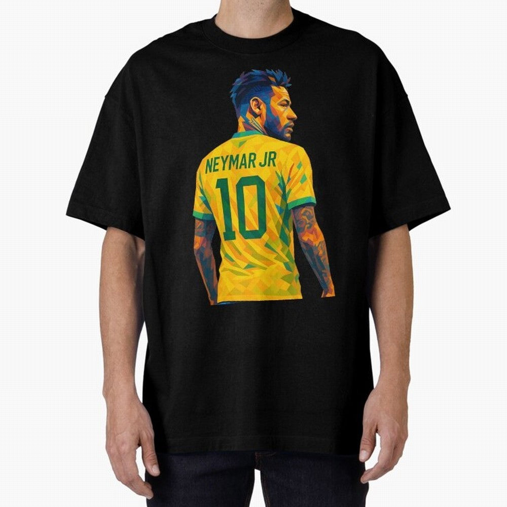 Neymar Jr Oversized T-Shirt Celebrate Supporters United by FIFA World Cup 2026 Spirit, Featuring Spain and Netherlands, Neymar, Haaland and Cristiano Ronaldo, Goal Celebration Energy, Supporter Heritage, Football Icons and Worldwide Tournament Joy;