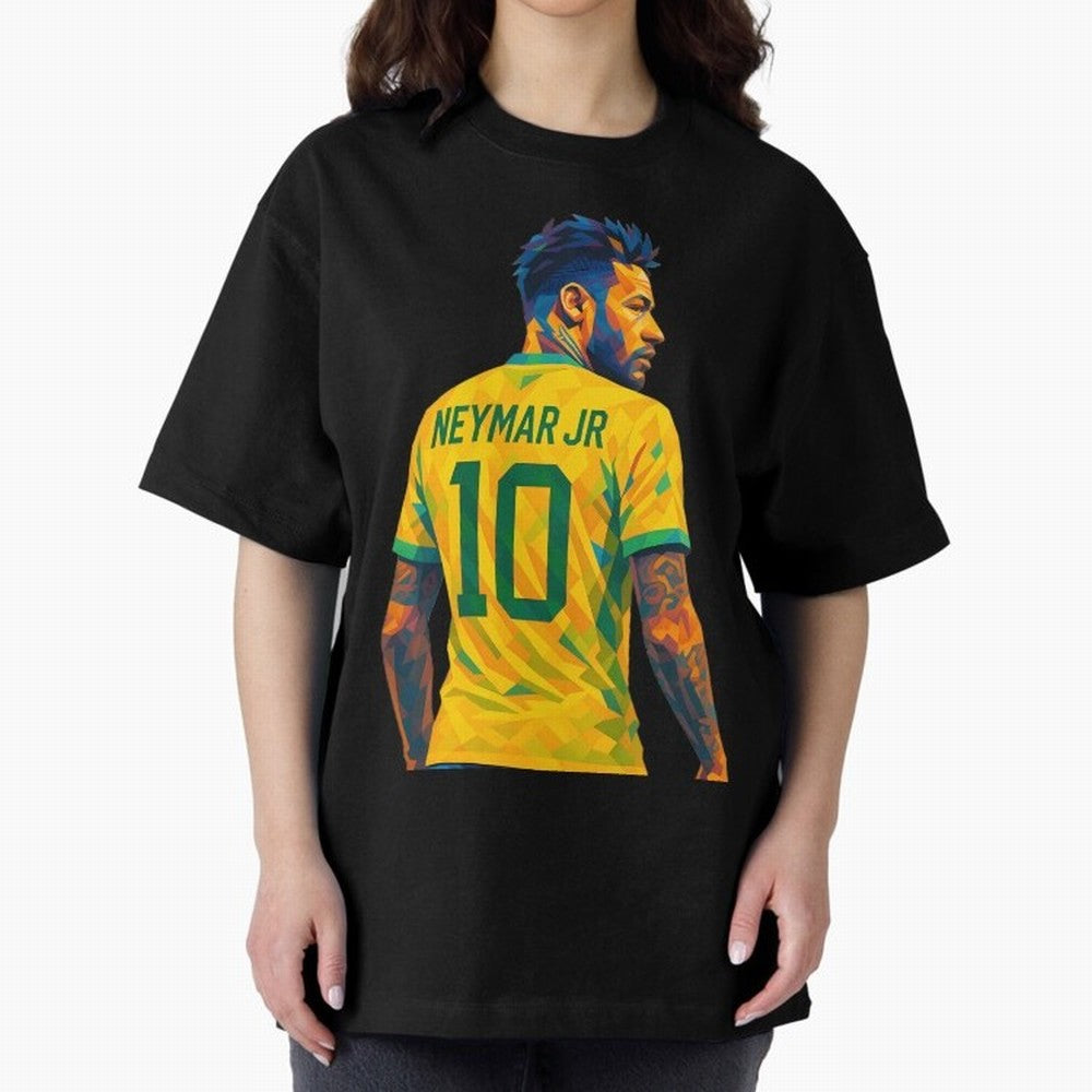 Neymar Jr Oversized T-Shirt Celebrate Supporters United by FIFA World Cup 2026 Spirit, Featuring Spain and Netherlands, Neymar, Haaland and Cristiano Ronaldo, Goal Celebration Energy, Supporter Heritage, Football Icons and Worldwide Tournament Joy;